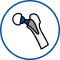 partial hip replacement icon